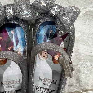 Mini Melissa Glittery Gray Dress Shoes